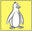 Happy Penguin Healthy Food Icon