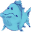 Blue Fish Aquarium Icon